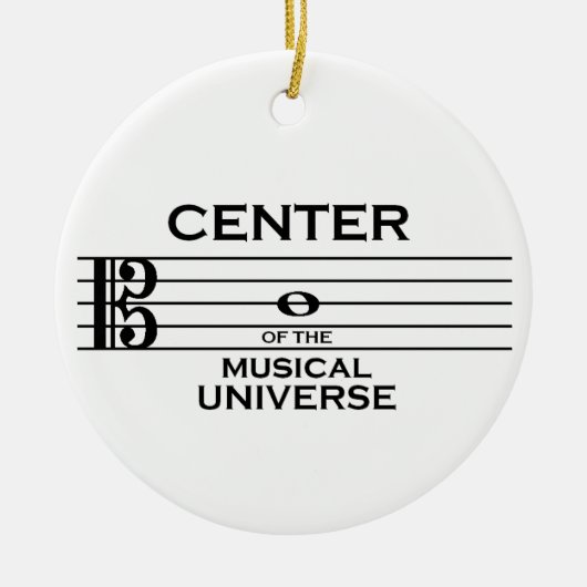 Center of the Musical Universe Alto Clef Ornament (Voorkant)