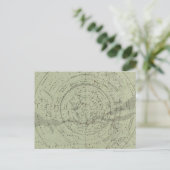 Center of the Southern Sky map Briefkaart (Staand voorkant)