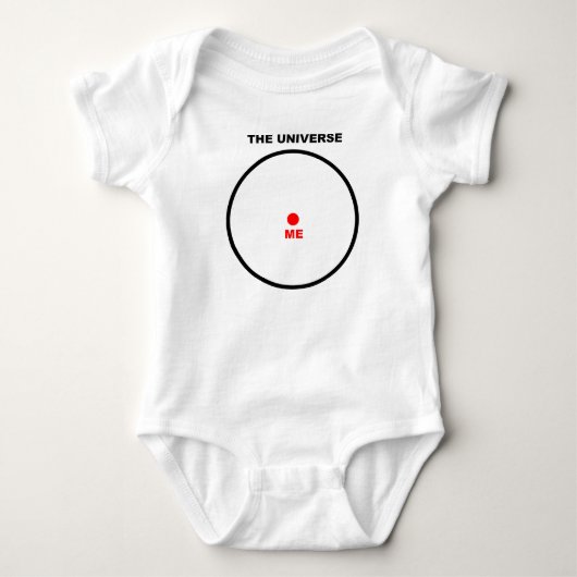 Center of the Universe Funny Romper (Voorkant)