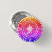 Center of the Universe in Wallace Idaho V2 Ronde Button 3,2 Cm (Voorkant /achterkant)