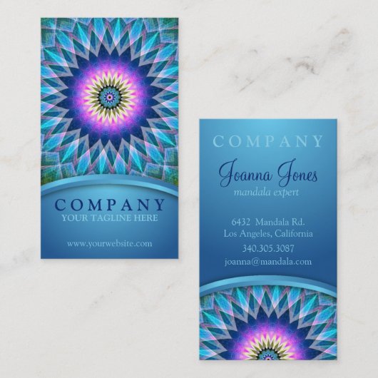 Center Point Mandala Visitekaartje (Voorkant / Achterkant)