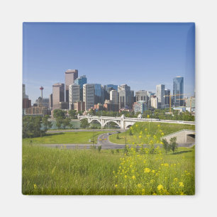 Center St Bridge en Downtown Calgary, Alberta, 2 Magneet