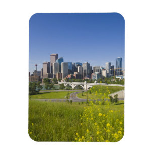 Center St Bridge en Downtown Calgary, Alberta, 2 Magneet
