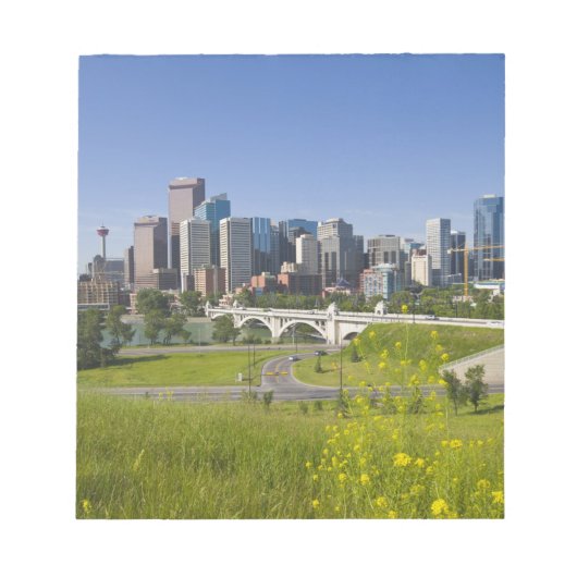 Center St Bridge en Downtown Calgary, Alberta, 2 Notitieblok (Voorkant)