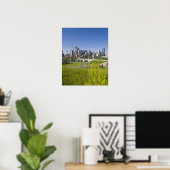 Center St Bridge en Downtown Calgary, Alberta, 2 Poster (Thuiskantoor)