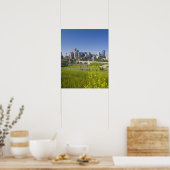 Center St Bridge en Downtown Calgary, Alberta, 2 Poster (Keuken)