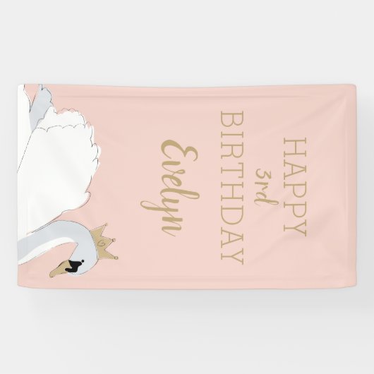 Center Stage Birthday Party Poster Spandoek (Horizontaal)