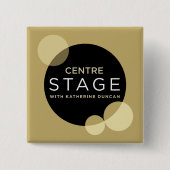 Center Stage Vierkante Button 5,1 Cm (Voorkant)