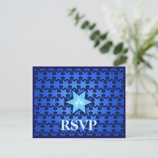 Center Star RSVP Kaartje (Staand voorkant)