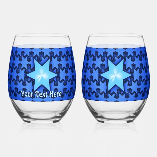 Center Star Wijnglas Zonder Voet (Achterkant)