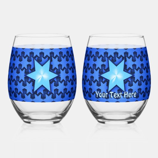 Center Star Wijnglas Zonder Voet (Voorkant)