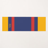 Center Stripes Horizontal Lines Blue Yellow Red Yogamat (Voorkant (horizontaal))