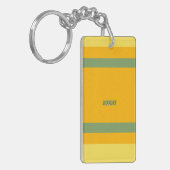 Center Stripes Horizontal Orange Yellow Green Sleutelhanger (Voorkant Links)