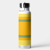 Center Stripes Horizontal Orange Yellow Green Waterfles (Rechts)