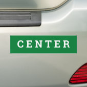 CENTER-teken/sticker/MAGNET Bumpersticker (Op auto)