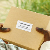 Center Uitgelijnd Plain Text Business White Verzen Etiket