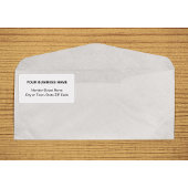 Center Uitgelijnd Plain Text Business White Verzen Etiket