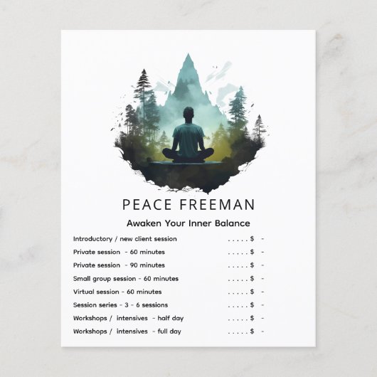 Center Within | Bosmeditatie Flyer (Voorkant)