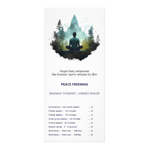 Center Within Bosmeditatie Reclamekaart