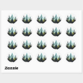 Center Within | Bosmeditatie Ronde Sticker (Vel)