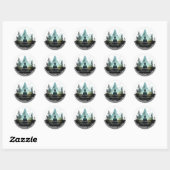 Center Within | Bosmeditatie Ronde Sticker (Vel)