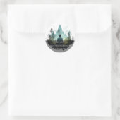 Center Within | Bosmeditatie Ronde Sticker (Tas)