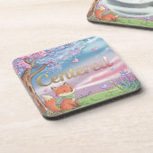 Centered Comic Style Onderzetter Set (Linkerzijde)