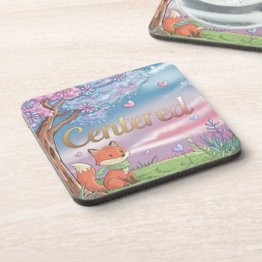 Centered Comic Style Onderzetter Set (Linkerzijde)