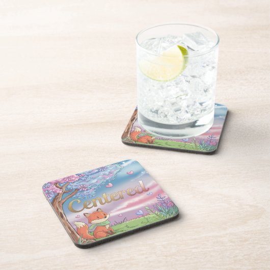 Centered Comic Style Onderzetter Set (Rechterzijde)