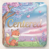 Centered Comic Style Onderzetter Set (Voorkant)