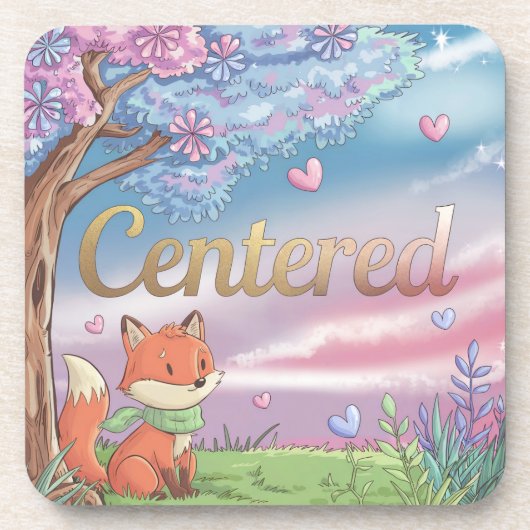 Centered Comic Style Onderzetter Set (Voorkant)