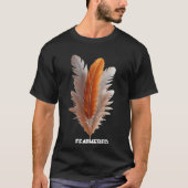 Centered Grace Feathered Balance Quiet Poise Still T-shirt (Voorkant)