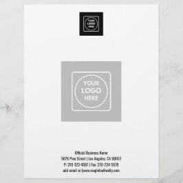 Centered Logo Watermark Business Basic letterhead Briefhoofd
