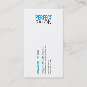 Centered Type Appointment Variatie (blauw) Afsprakenkaartje