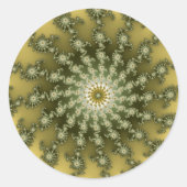 Centerpoint - Fractal Ronde Sticker (Voorkant)