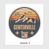 Centerville, Iowa, Verenigde Staten Sticker (Vel)