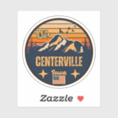 Centerville, Iowa, Verenigde Staten Sticker (Vel)