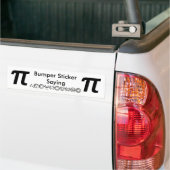 Centesimal 10 Digit Pi door Kenneth Yoncich Bumpersticker (Op Truck)