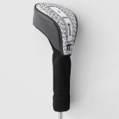Centesimal 10 Digit Pi door Kenneth Yoncich Golfheadcover (Schuin)