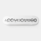Centesimal 10 Digit Pi door Kenneth Yoncich Skateboard (Horizontaal)