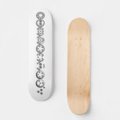 Centesimal 10 Digit Pi door Kenneth Yoncich Skateboard (Voorkant)