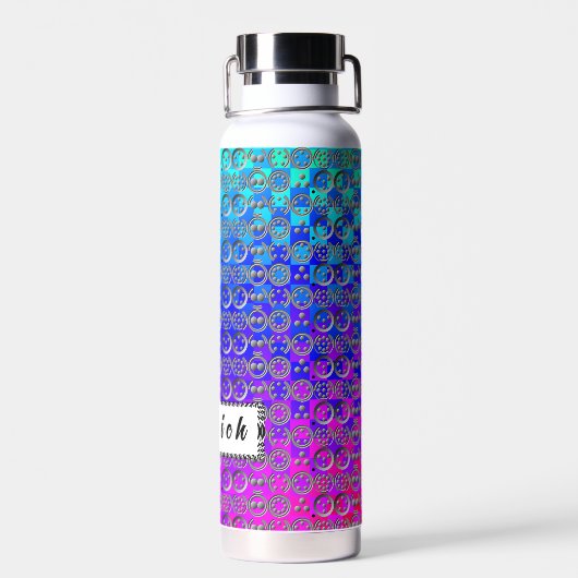 Centesimal 10 Digit Pi door Kenneth Yoncich Waterfles (Achterkant)