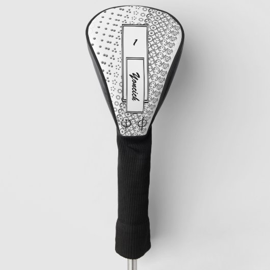 Centesimal 12-cijferige Fibonacci-sequentie van K Golfheadcover (Voorkant)