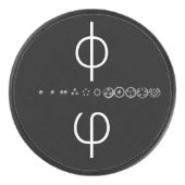 Centesimal 12-cijferige Fibonacci-sequentie van K Hockey Puck (Voorkant)