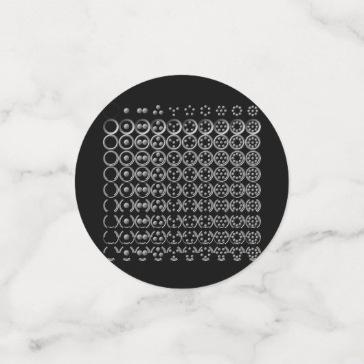 Centesimal Number Chart S-L door Kenneth Yoncich Confetti (Kleine voorkant)