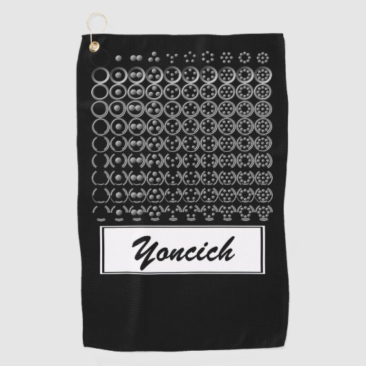 Centesimal Number Chart S-L door Kenneth Yoncich Golfhanddoek (Voorkant)