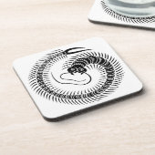 Centipede cirkel bier onderzetter (Linkerzijde)