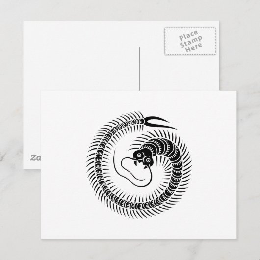 Centipede cirkel briefkaart (Voorkant / Achterkant)