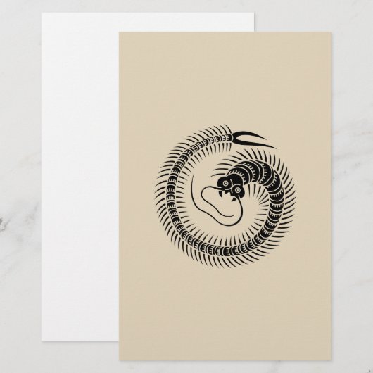 Centipede cirkel briefpapier (Voorkant / Achterkant)