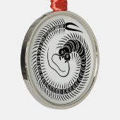 Centipede cirkel metalen ornament (Rechts)